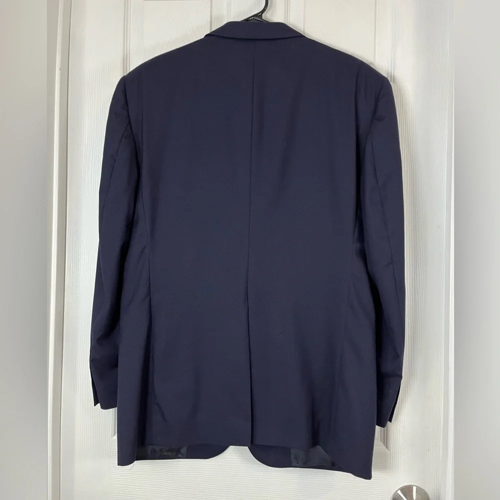 Burberrys vintage USA gold button wool Navy Blazer jackets suit Size 42R READ
